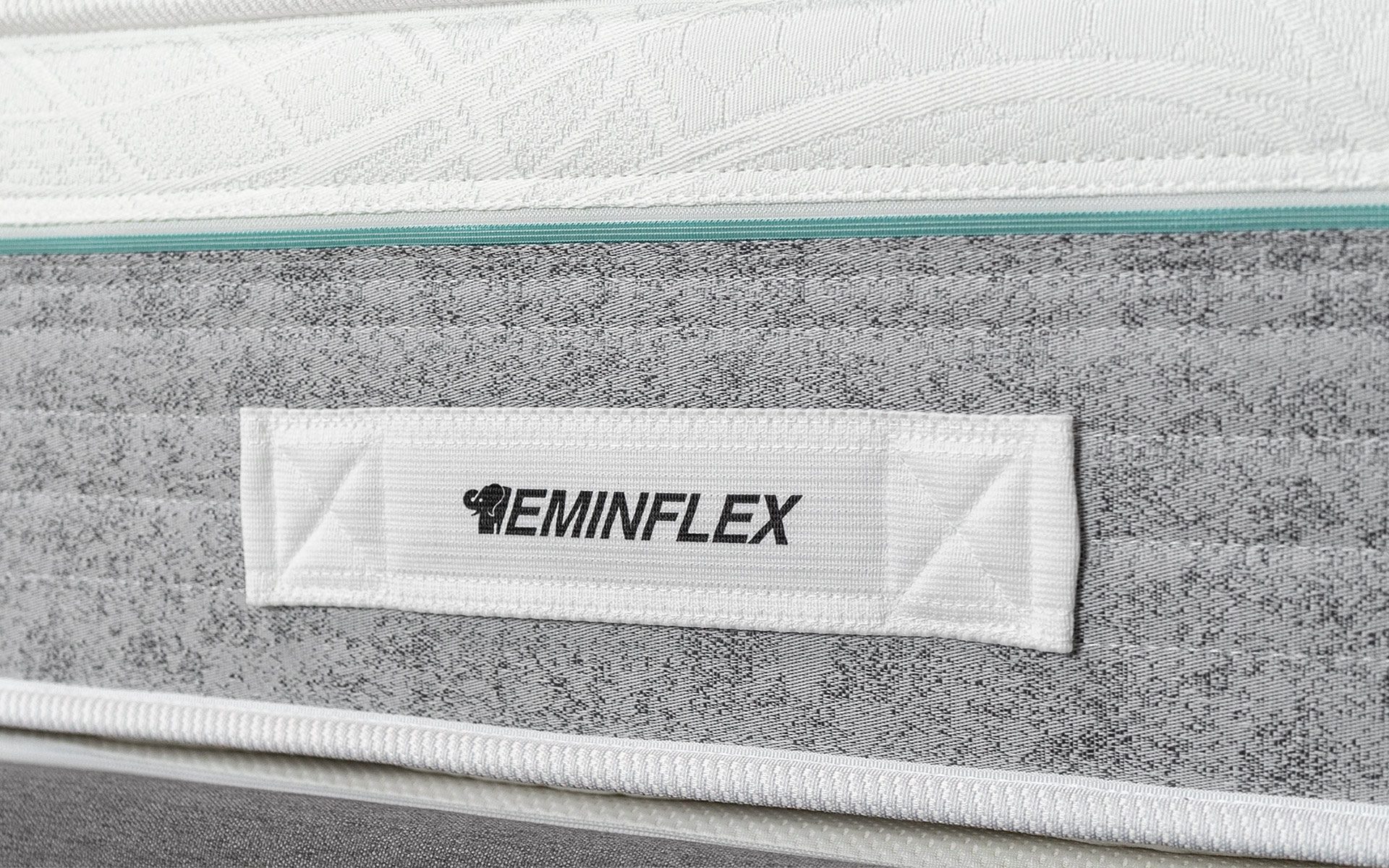 Eminflex Materassi Attivo matrimoniale dettaglio maniglia in tessuto