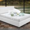 Eminflex Materassi Experia matrimoniale offerta con letto contenitore Anna bianco chiuso e kit notte