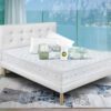Eminflex Materassi Mito matrimoniale con base letto Gioia bianco con kit notte
