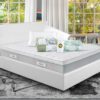 Eminflex Materassi Union matrimoniale offerta con letto contenitore Anna bianco chiuso e kit notte