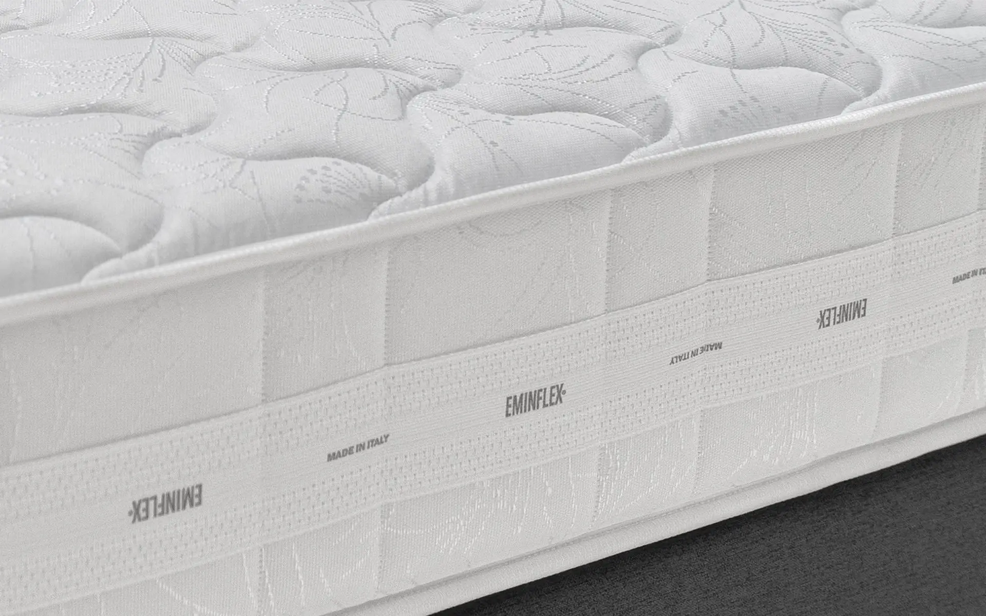 Eminflex Materassi – dettaglio fascia perimetrale materasso matrimoniale Mito / Magnifico / Imperial / Essenza