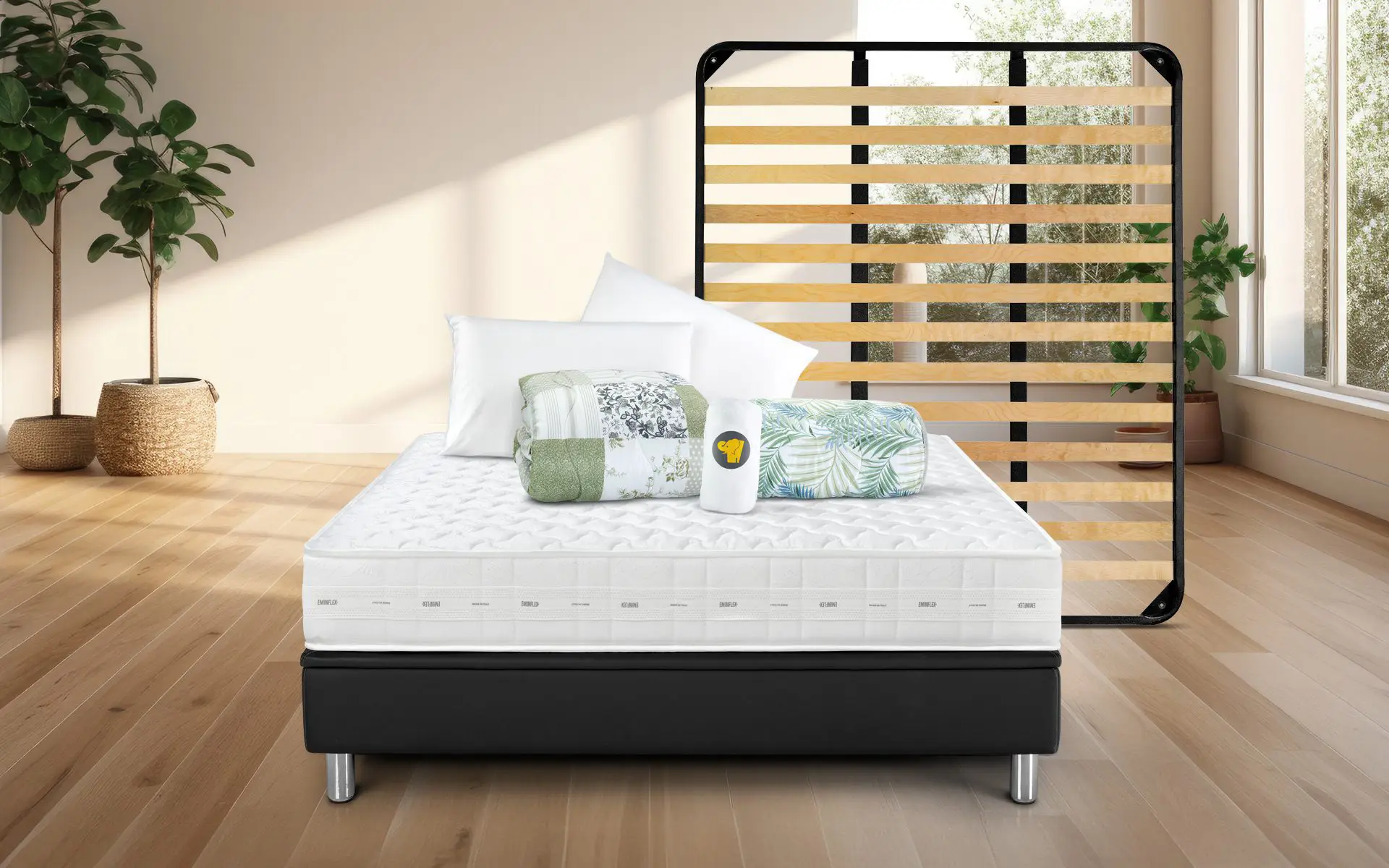 Eminflex Materassi Essenza matrimoniale in offerta con rete e kit accessori