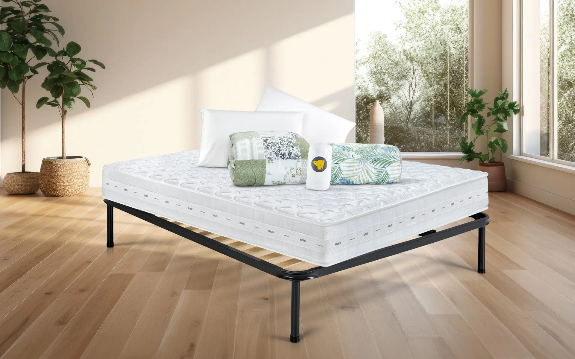 Eminflex Materassi Essenza matrimoniale in offerta con rete e kit accessori