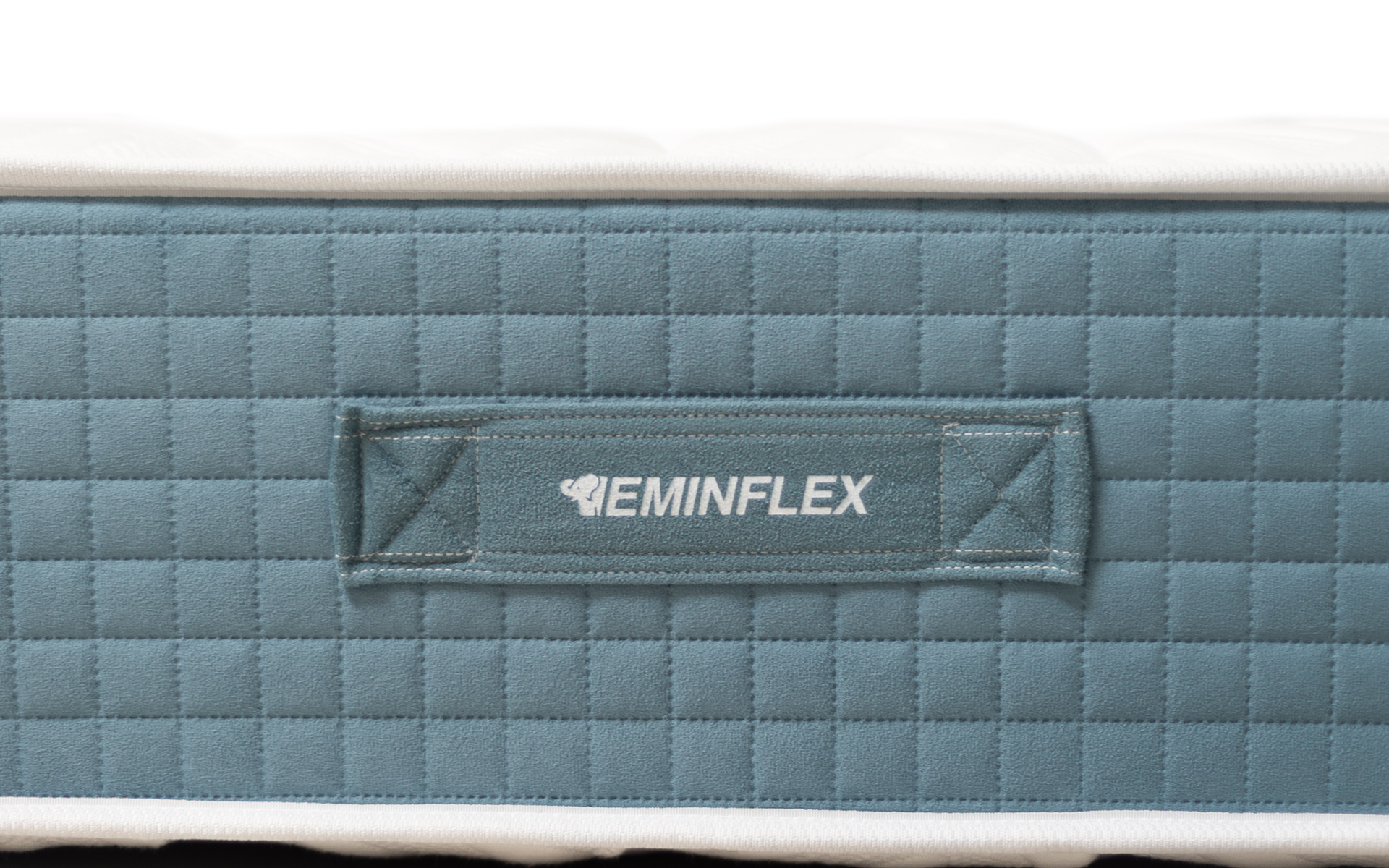 Eminflex materasso matrimoniale nuovo Infinity dettaglio maniglia in tessuto